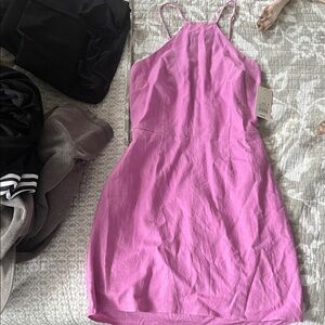 a new day Bright Pink Mini Dress